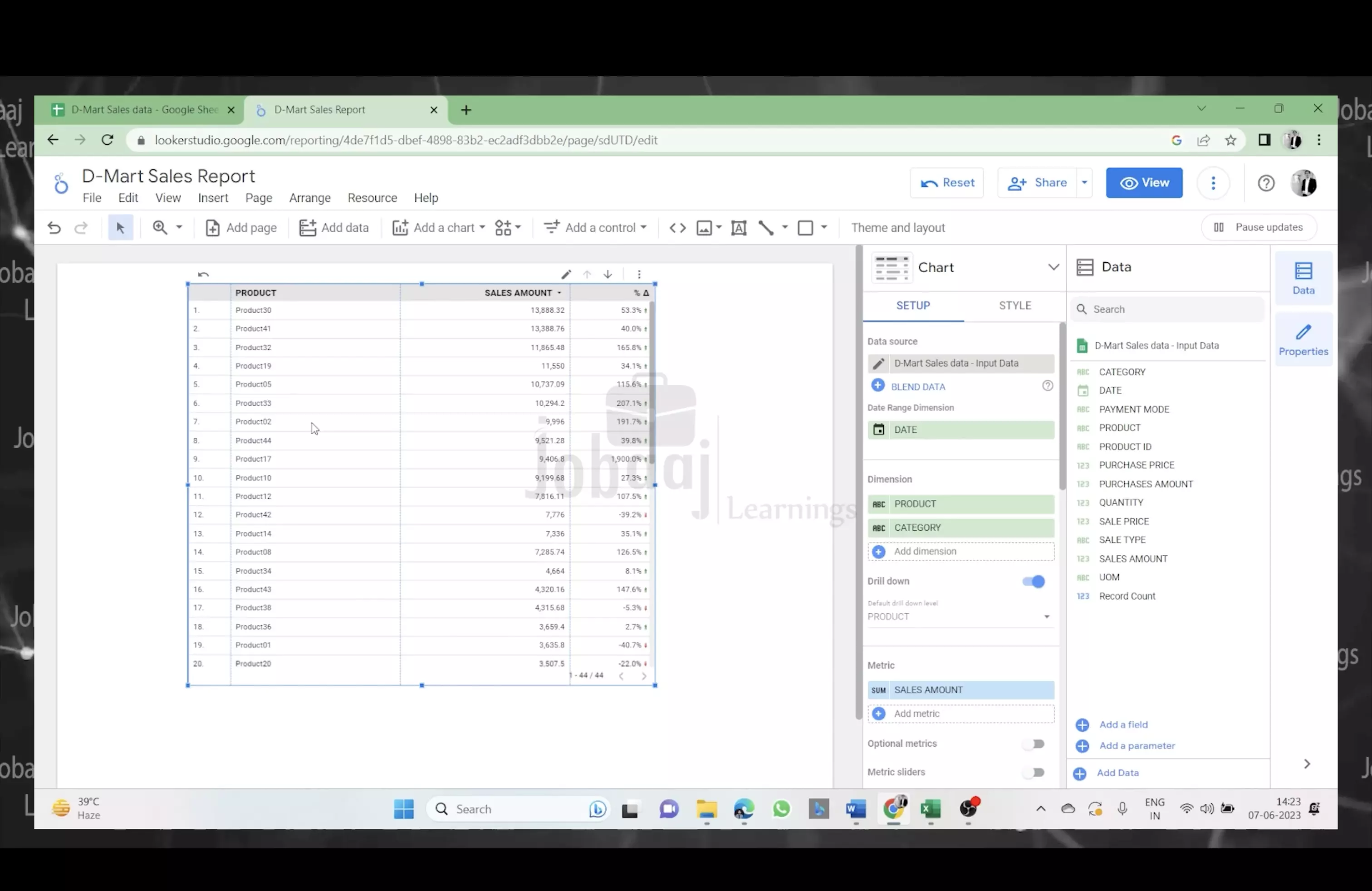 business strategy Course screenshot